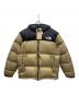 THE NORTH FACE（ザ ノース フェイス）の古着「ダウンジャケット ヌプシ フーディ」｜ブラック×ベージュ