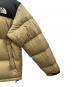 中古・古着 THE NORTH FACE (ザ ノース フェイス) ダウンジャケット ヌプシ フーディ ブラック×ベージュ サイズ:L 未使用品：28000円