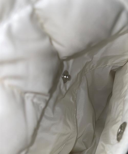 MONCLER（モンクレール）MONCLER (モンクレール) ダウン切り替え ウールニットカーディガン ホワイト サイズ:Mの古着・服飾アイテム