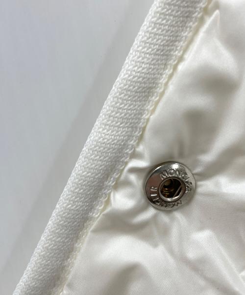 MONCLER（モンクレール）MONCLER (モンクレール) ダウン切り替え ウールニットカーディガン ホワイト サイズ:Mの古着・服飾アイテム