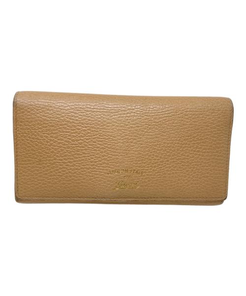 GUCCI（グッチ）GUCCI (グッチ) 長財布 ベージュ サイズ:実寸サイズにてご確認ください。の古着・服飾アイテム