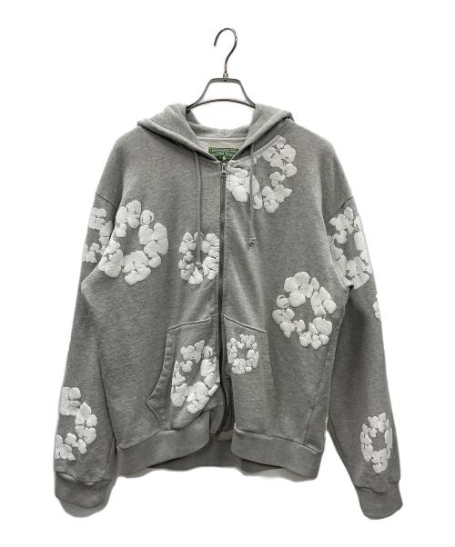 Denim Tears（デニムティアーズ）Denim Tears (デニムティアーズ) ジップパーカー ライトグレー サイズ:Mの古着・服飾アイテム