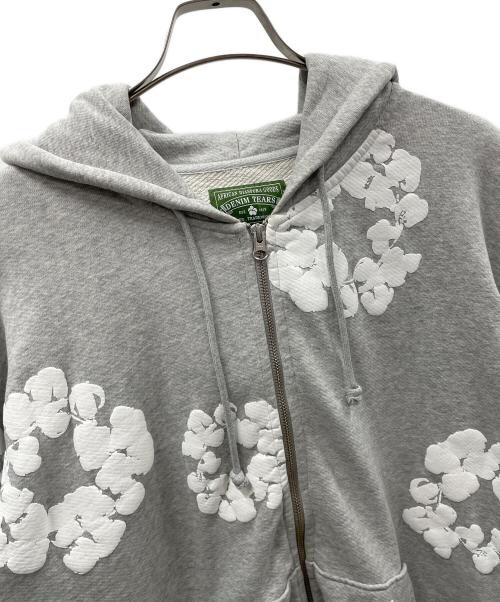 Denim Tears（デニムティアーズ）Denim Tears (デニムティアーズ) ジップパーカー ライトグレー サイズ:Mの古着・服飾アイテム