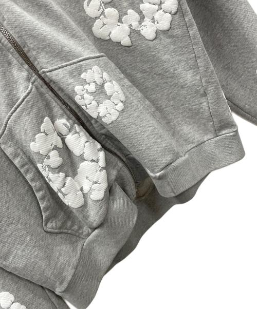 Denim Tears（デニムティアーズ）Denim Tears (デニムティアーズ) ジップパーカー ライトグレー サイズ:Mの古着・服飾アイテム