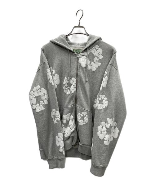 Denim Tears（デニムティアーズ）Denim Tears (デニムティアーズ) ジップパーカー ライトグレー サイズ:Mの古着・服飾アイテム