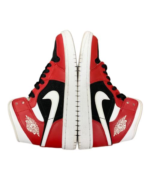 NIKE（ナイキ）NIKE (ナイキ) スニーカー Air Jordan 1 Mid（エアジョーダン） ブラック×レッド サイズ:23㎝の古着・服飾アイテム