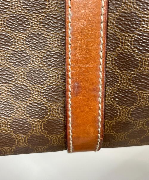 CELINE（セリーヌ）CELINE (セリーヌ) マカダム ミニボストンバッグ ブラウン サイズ:実寸サイズにてご確認下さい。の古着・服飾アイテム