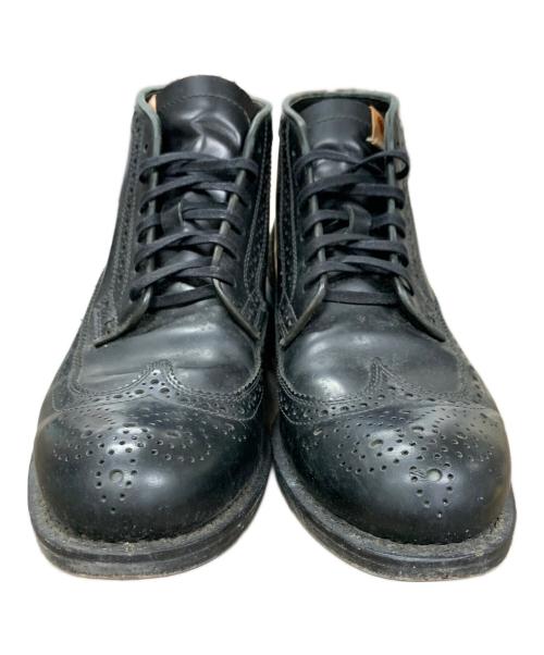 VISVIM（ビズビム）VISVIM (ビズビム) ウィングチップブーツ ブラック サイズ:27.5㎝の古着・服飾アイテム