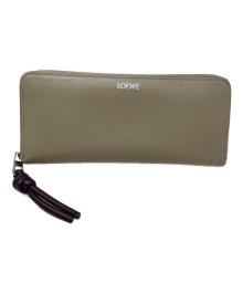 LOEWE（ロエベ）の古着「長財布 ノット ジップアラウンド ウォレット」｜アイボリー