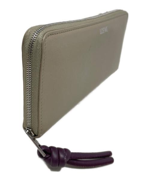 LOEWE（ロエベ）LOEWE (ロエベ) 長財布 ノット ジップアラウンド ウォレット アイボリー サイズ:実寸サイズにてご確認ください。の古着・服飾アイテム