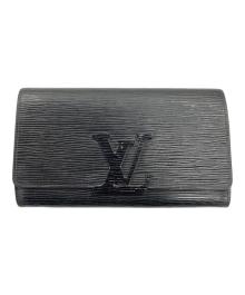 LOUIS VUITTON（ルイ ヴィトン）の古着「長財布 ポルトフォイユ・ルイーズ」｜ブラック