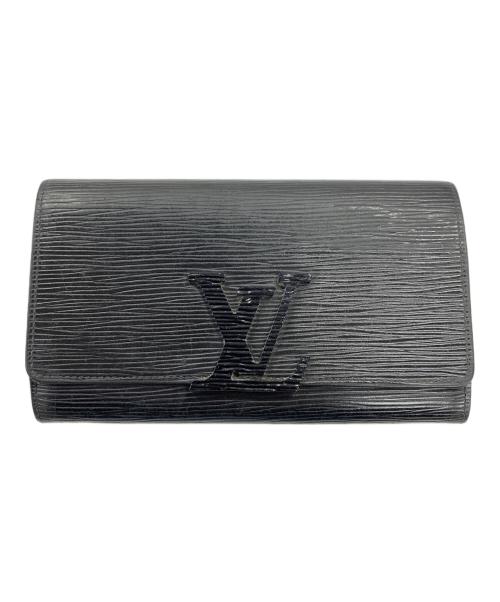 LOUIS VUITTON（ルイ ヴィトン）LOUIS VUITTON (ルイ ヴィトン) 長財布 ポルトフォイユ・ルイーズ ブラック サイズ:実寸サイズにてご確認ください。の古着・服飾アイテム