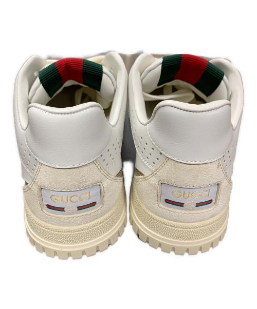 GUCCI（グッチ）GUCCI (グッチ) スニーカー リウェブ ベージュ×ホワイト サイズ:24㎝の古着・服飾アイテム