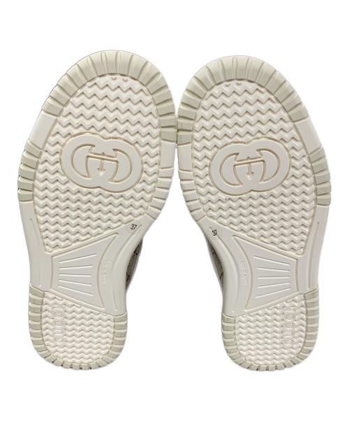GUCCI（グッチ）GUCCI (グッチ) スニーカー リウェブ ベージュ×ホワイト サイズ:24㎝の古着・服飾アイテム