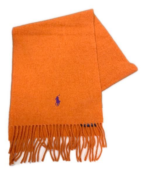 POLO RALPH LAUREN（ポロ・ラルフローレン）POLO RALPH LAUREN (ポロ・ラルフローレン) マフラー オレンジ サイズ:実寸サイズにてご確認下さい。の古着・服飾アイテム
