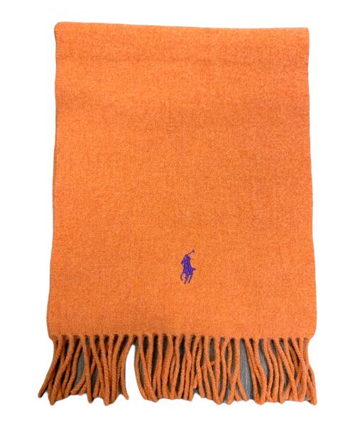 POLO RALPH LAUREN（ポロ・ラルフローレン）POLO RALPH LAUREN (ポロ・ラルフローレン) マフラー オレンジ サイズ:実寸サイズにてご確認下さい。の古着・服飾アイテム