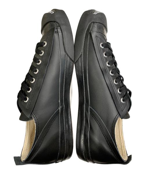 UNDERCOVER（アンダーカバー）UNDERCOVER (アンダーカバー) スニーカー TOE LOGO LEATHER SNEAKERS（トーロゴ レザースニーカー） ブラック サイズ:XLの古着・服飾アイテム