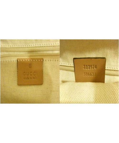 GUCCI（グッチ）GUCCI グッチ　2WAYハンドバッグ 程度A ベージュ 223974　スーキー　ディアマンテの古着・服飾アイテム