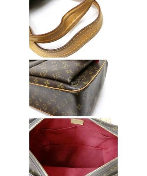 LOUIS VUITTON（ルイ ヴィトン）LOUIS VUITTON (ルイ・ヴィトン) ハンドバッグ ブラウン モノグラム M51162 MB7003 ミュルティプリ・シテの古着・服飾アイテム