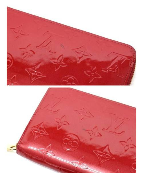 LOUIS VUITTON（ルイ ヴィトン）LOUIS VUITTON (ルイヴィトン) ジッピーウォレット レッド サイズ:- ヴェルニ M91981 CA4153の古着・服飾アイテム