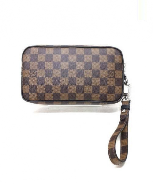 LOUIS VUITTON（ルイ ヴィトン）LOUIS VUITTON (ルイヴィトン) ポシェット・ヴォルガ ブラウン サイズ:- ダミエ N63350 RI3186 17SS　チャップマン・ブラザーズ　サイの古着・服飾アイテム