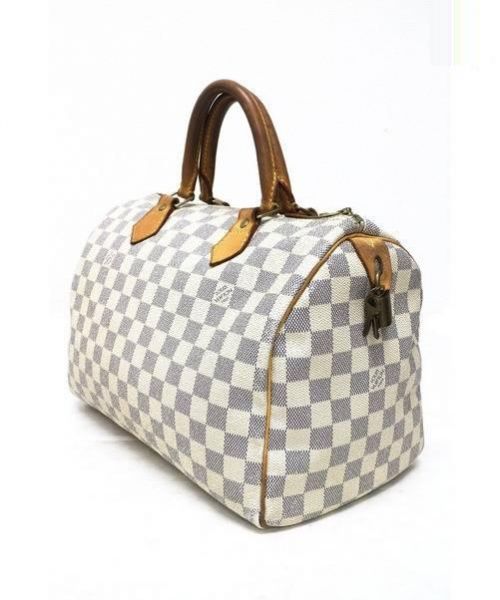 LOUIS VUITTON（ルイ ヴィトン）LOUIS VUITTON (ルイヴィトン) スピーディ30 ホワイト サイズ:30 ダミエ・アズール N41533 SP2087の古着・服飾アイテム