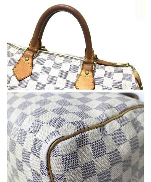 LOUIS VUITTON（ルイ ヴィトン）LOUIS VUITTON (ルイヴィトン) スピーディ30 ホワイト サイズ:30 ダミエ・アズール N41533 SP2087の古着・服飾アイテム