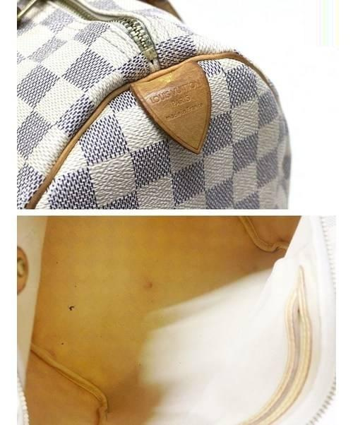 LOUIS VUITTON（ルイ ヴィトン）LOUIS VUITTON (ルイヴィトン) スピーディ30 ホワイト サイズ:30 ダミエ・アズール N41533 SP2087の古着・服飾アイテム