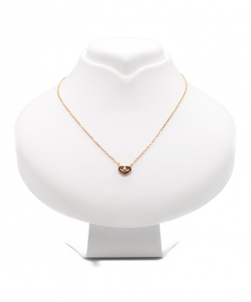 Cartier（カルティエ）Cartier (カルティエ) ピンクサファイアCハートネックレス サイズ:- Ｋ18の古着・服飾アイテム