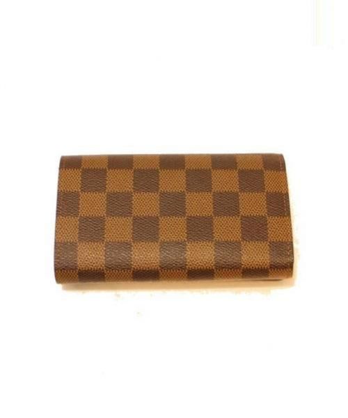 LOUIS VUITTON（ルイ ヴィトン）LOUIS VUITTON (ルイヴィトン) ポルトモネビエトレゾール エベヌ サイズ:- ダミエ N61730 CA2089の古着・服飾アイテム