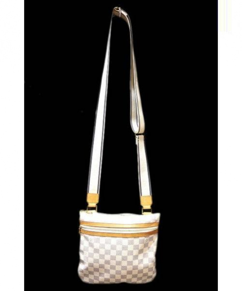 LOUIS VUITTON（ルイ ヴィトン）LOUIS VUITTON (ルイヴィトン) ポシェット・ボスフォール ホワイト サイズ:- ダミエ・アズール N51112 MI3087 ポシェット・ボスフォールの古着・服飾アイテム