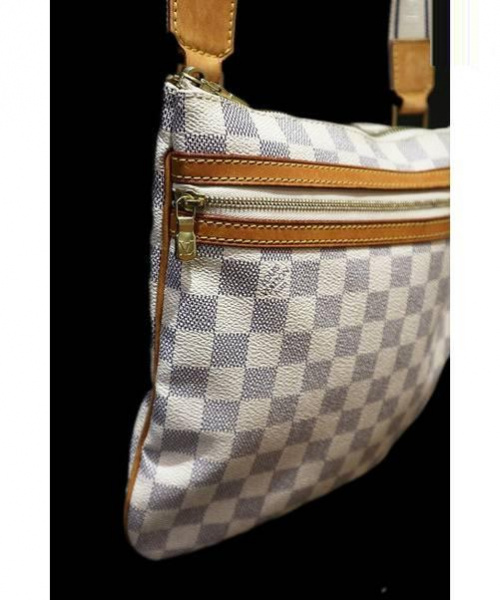 LOUIS VUITTON（ルイ ヴィトン）LOUIS VUITTON (ルイヴィトン) ポシェット・ボスフォール ホワイト サイズ:- ダミエ・アズール N51112 MI3087 ポシェット・ボスフォールの古着・服飾アイテム