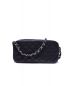 CHANEL (シャネル) キャビアスキンチェーンセミショルダーバッグ ブラック マトラッセ 10237807 箱・ギャランティカード付：198000円