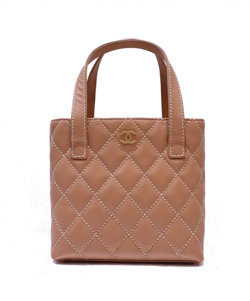 CHANEL（シャネル）CHANEL (シャネル) トートバッグ ピンク ワイルドステッチ 7984972の古着・服飾アイテム