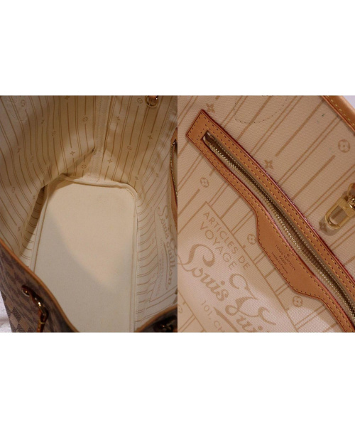 LOUIS VUITTON（ルイ ヴィトン）LOUIS VUITTON (ルイヴィトン) ネヴァーフルMM ホワイト サイズ:MM アズール N51107 SA3160の古着・服飾アイテム