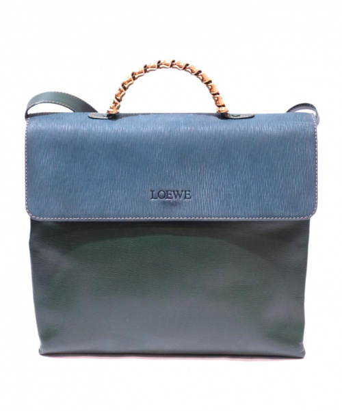 LOEWE（ロエベ）LOEWE (ロエベ) ショルダーバッグ ブルー×グリーン L24 ベラスケスの古着・服飾アイテム