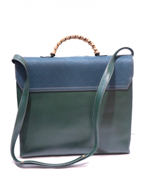 LOEWE（ロエベ）LOEWE (ロエベ) ショルダーバッグ ブルー×グリーン L24 ベラスケスの古着・服飾アイテム