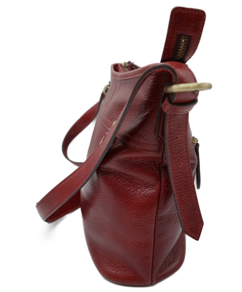 BURBERRY（バーバリー）BURBERRY (バーバリーズ) ショルダーバッグ レッド レザーの古着・服飾アイテム