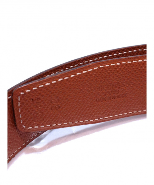 HERMES（エルメス）HERMES (エルメス) コンスタンスレザーベルト ブラウン バックル（トゥアレグ族）の古着・服飾アイテム