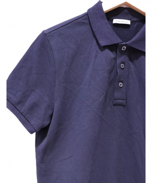 MONCLER（モンクレール）MONCLER (モンクレール) ポロシャツ ネイビー サイズ:Sの古着・服飾アイテム