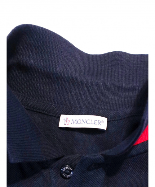 MONCLER（モンクレール）MONCLER (モンクレール) ポロシャツ ネイビー サイズ:Sの古着・服飾アイテム