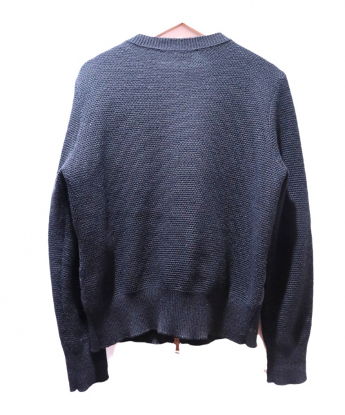 MONCLER（モンクレール）MONCLER (モンクレール) ダウン切替ニットカーディガン ブラック サイズ:Sの古着・服飾アイテム