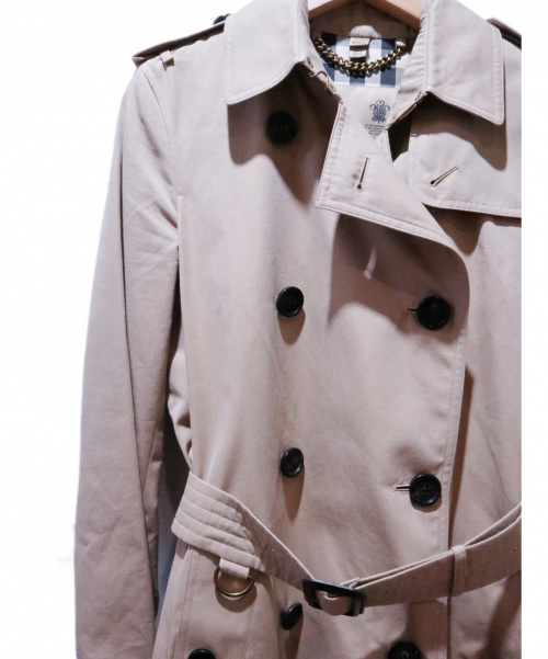 BURBERRY（バーバリー）BURBERRY (バーバリー) THE KENSINGTON COAT ベージュ サイズ:36の古着・服飾アイテム