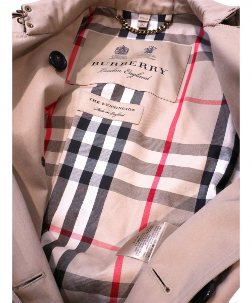 BURBERRY（バーバリー）BURBERRY (バーバリー) THE KENSINGTON COAT ベージュ サイズ:36の古着・服飾アイテム