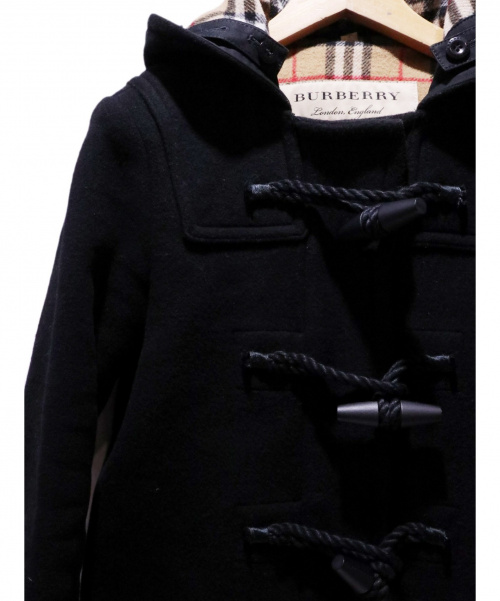 BURBERRY（バーバリー）BURBERRY (バーバリー) ロングダッフルコート ブラック サイズ:Sの古着・服飾アイテム
