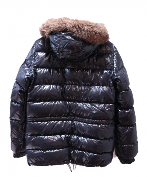 MONCLER（モンクレール）MONCLER (モンクレール) ファー付ダウンジャケット ブラック サイズ:0 ROD　44502/91/68950の古着・服飾アイテム
