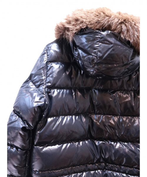 MONCLER（モンクレール）MONCLER (モンクレール) ファー付ダウンジャケット ブラック サイズ:0 ROD　44502/91/68950の古着・服飾アイテム