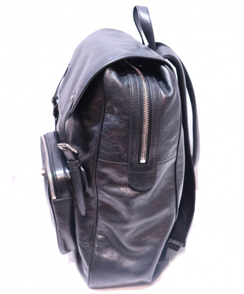 GUCCI（グッチ）GUCCI (グッチ) ソフトレザーミディアムバックパック ブラック 575823 493075 2019年現行モデル　税込の古着・服飾アイテム