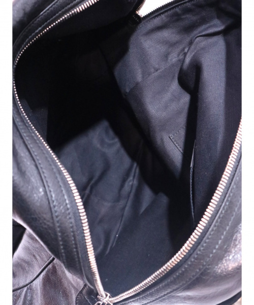 GUCCI（グッチ）GUCCI (グッチ) ソフトレザーミディアムバックパック ブラック 575823 493075 2019年現行モデル　税込の古着・服飾アイテム