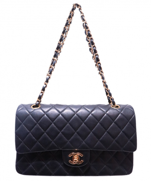 CHANEL（シャネル）CHANEL (シャネル) チェーンショルダーバッグ ブラック マトラッセ 6362328の古着・服飾アイテム